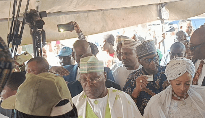 #NigeriaDecides: What Atiku Said After Casting Vote in Adamawa