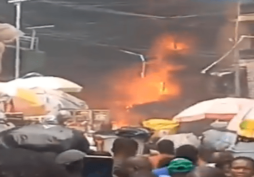 Fire Guts popular Lagos Dosunmu Market