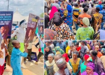 Massive crowd as Natasha storms Kogi despite Police Warning