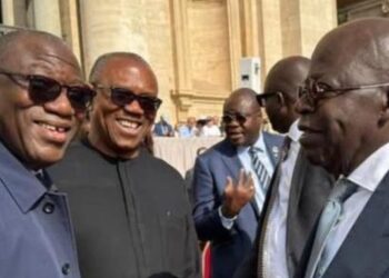 Peter Obi attends Pope’s inauguration in Rome to beg Tinubu over Fidelity Bank’s N225bn Debt Crisis – Report