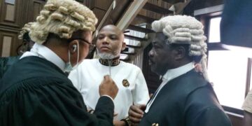 Nnamdi Kanu’s Sister-in-law barred from Court for Livestreaming Proceeding