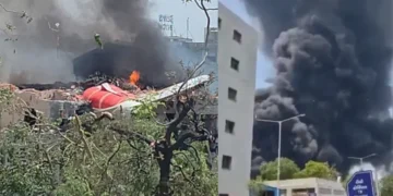 Air India Plane carrying 242 Passengers Crashes after Takeoff (Video)