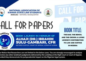 CALL FOR PAPERS: BOOK LAUNCH IN HONOUR OF HRH, ALH. (RTD. JUSTICE) IBRAHIM SULU-GAMBARI, CFR
