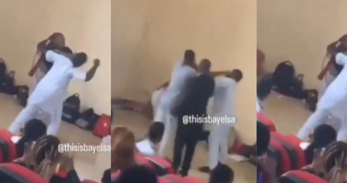 Lecturer Punches Female Student  as Fight Erupts [Video]