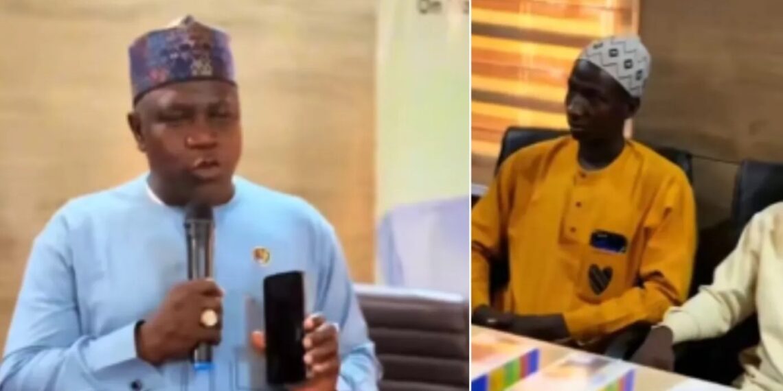 Zamfara LG Chairman Sparks Buzz After Sharing Phones, Power Banks to Youths (Video)