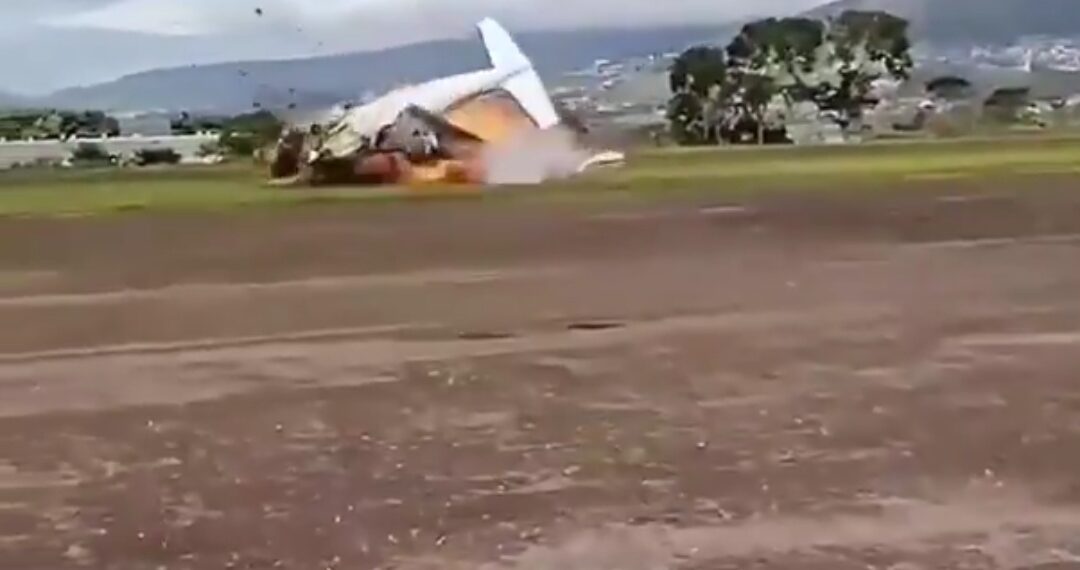 Plane Catches Fire After Takeoff, Two Dead