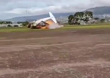 Plane Catches Fire After Takeoff, Two Dead