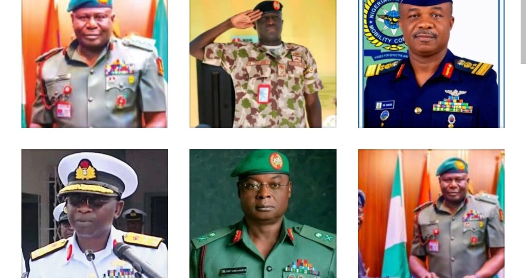 New Military Leaders: Brief Profile of Tinubu’s Appointed Service Chiefs