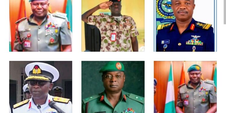 New Military Leaders: Brief Profile of Tinubu’s Appointed Service Chiefs