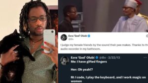 Paystack Co founder Ezra Olubi who received OON award from Buhari trends as old tweets of him sleeping with cat female coworkers resurface (1)