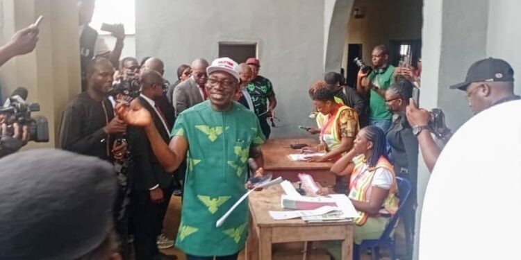 Soludo votes in Isuofia as AnambraDecides2025 begins