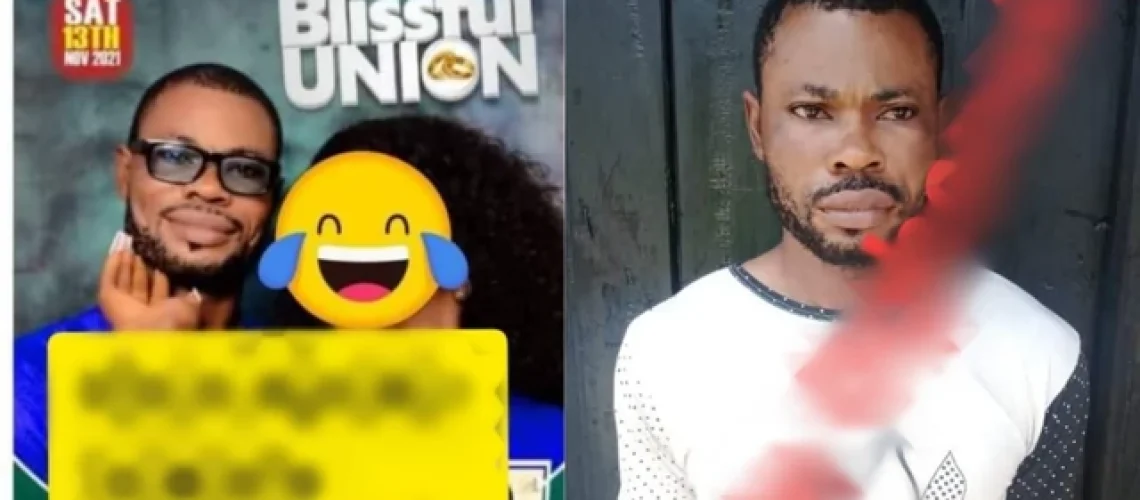 drama as police arrest suspected groom through wedding's poster (photos)