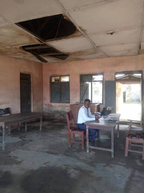 [pictures]: governor okowa under fire over dilapidated court in delta community