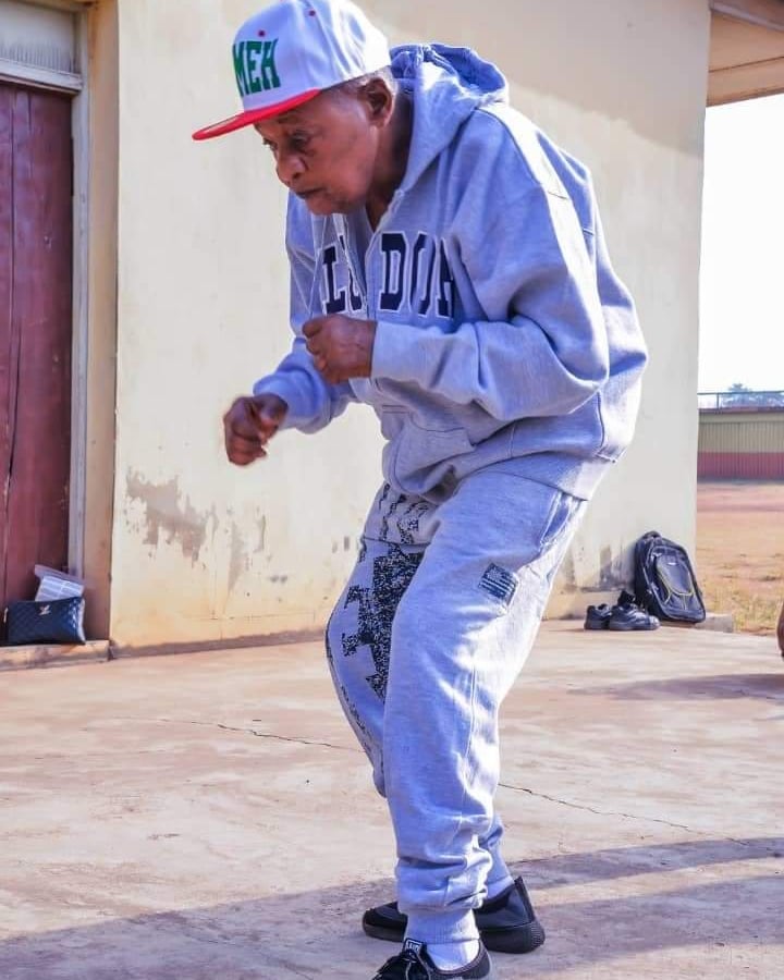 photo news: 83-year-old alaafin of oyo, lamidi adeyemi, during a workout session