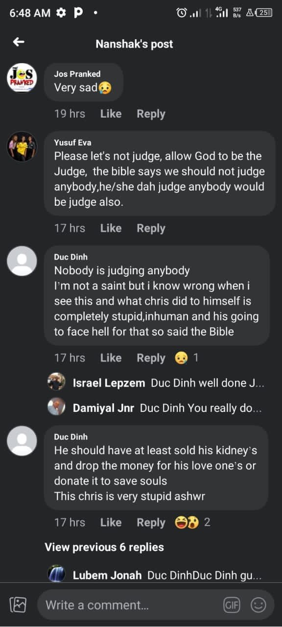 screenshots as varsity student commits suicide after facebook post (see what he posted) screenshots as varsity student commits suicide after facebook post (see what he posted)