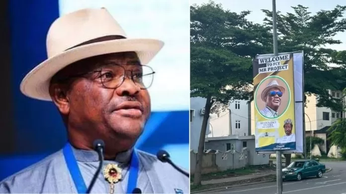 Wike billboard advertisement