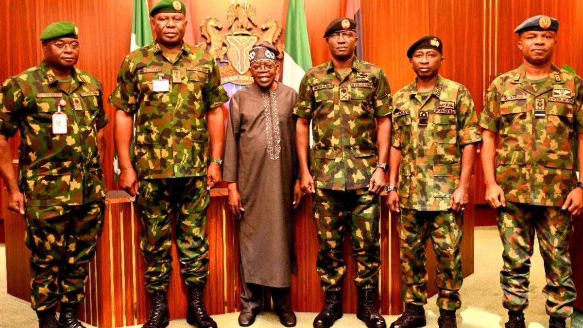 tinubu and service chiefs 1