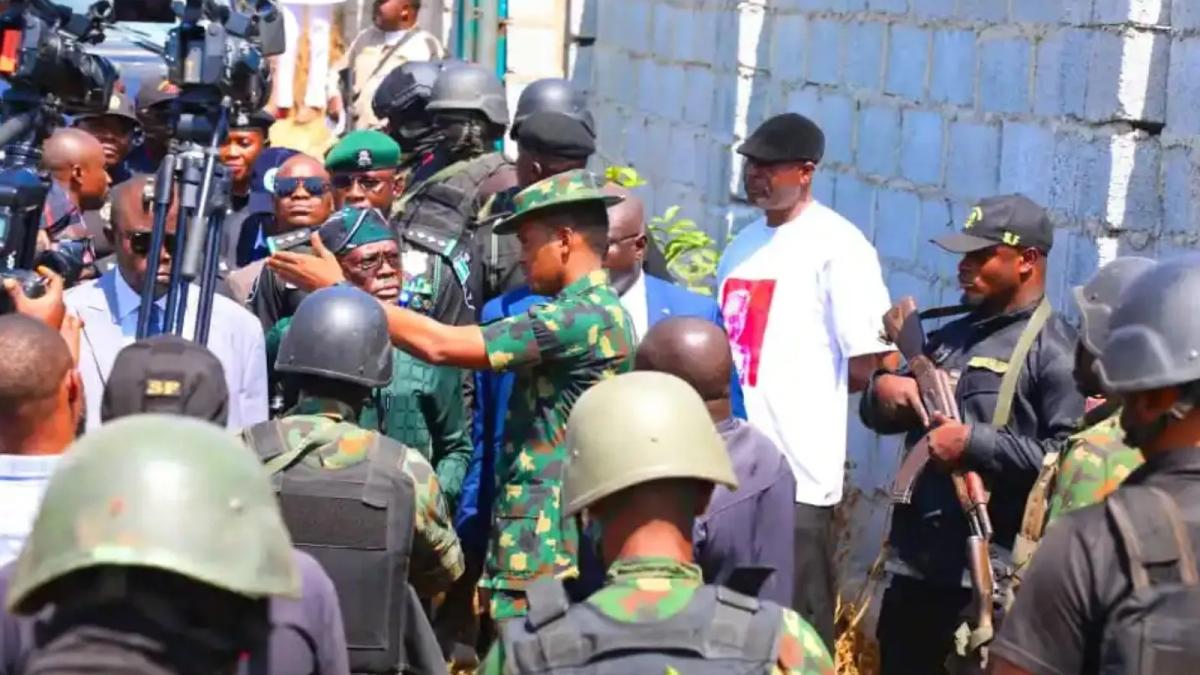Wike and soldiers face off