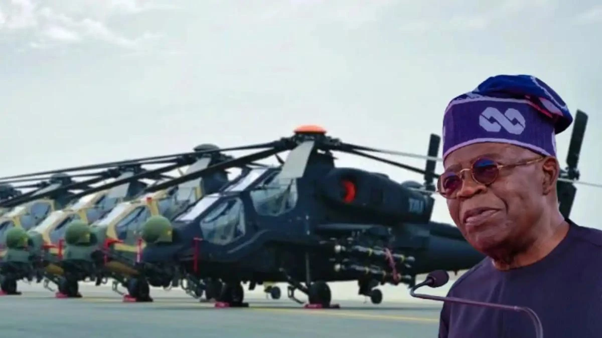 tinubu inserted in helicopter